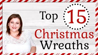 Which is BEST 15 CHRISTMAS WREATH IDEAS [upl. by Haakon339]