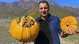 BEST RECIPE PILAF COOKED IN PUMPKIN  HOW TO COOK THE PERFECT PILAF [upl. by Clo]