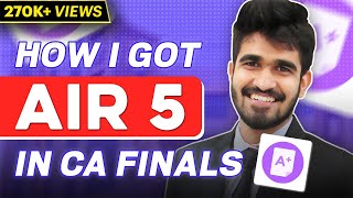 CA Final  Subject Wise Strategy to get a rank  How I got AIR 5 in CA Finals  Focus on ICAI Mat [upl. by Yuht]