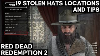 19 Stolen Hats Locations And Tips Red Dead Redemption 2 [upl. by Rumit]