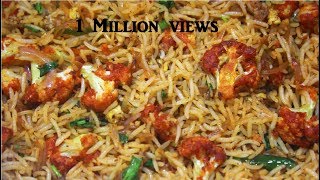 SPICY AND TASTY GOBI FRIED RICEMANCHURIAN RICE RECIPE [upl. by Eirrej]