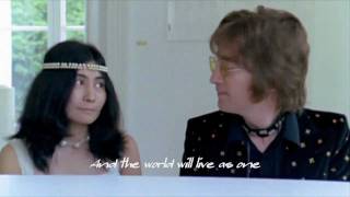 Imajine MusicVideoLyrics John Lennon [upl. by Carlina]