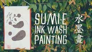 Sumie Ink Wash Painting Tutorial [upl. by Gilchrist316]