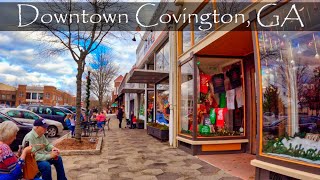 Covington GA  Downtown Walking Tour  4K USA [upl. by Atineg]