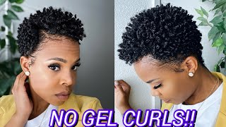 “New Cantuquot for  Dry Natural Hair  No gel Moisturized curls  short natural hair [upl. by Ybbor216]