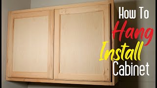 How To Install Hang Wall Cabinets Easy Simple [upl. by Nosneh]