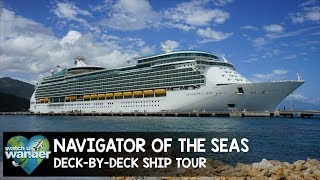 Navigator of the Seas DeckByDeck Ship Tour [upl. by Imaj99]