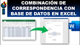 CREAR UNA COMBINACIÓN DE CORRESPONDENCIA COMBINANDO WORD Y EXCEL [upl. by Panthia]