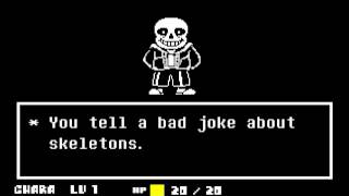 UNDERTALE  Pacifist Run Sans Battle [upl. by Aley]