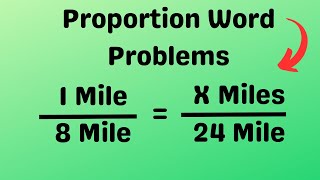 Proportion Word Problems [upl. by Enneillij]