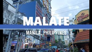 4K Walking Around Malate  Manila Philippines June 2022 [upl. by Robbi]