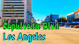 Sepulveda Blvd Los Angeles Intl Airport to Santa Monica Los Angeles Street Driving Tours HD [upl. by Benedetto220]