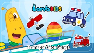 ★TRANSPORTATION SONGS★  Larva KIDS  car song  compilation  15min [upl. by Barbuto]