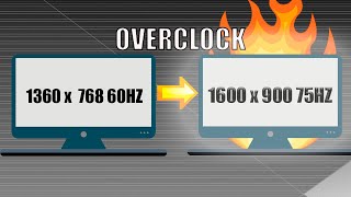 COMO PONER CUALQUIER RESOLUCIÓN EN TU MONITOR OVERCLOCK FULL3ST [upl. by Hanschen]