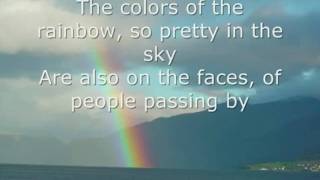 Somewhere Over the Rainbow by Israel Kamakawiwoole LYRICS [upl. by Livvie]