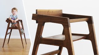 Designing and Building a High Chair  Woodworking [upl. by Aital]