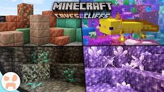 Everything in the Minecraft 117 Caves and Cliffs Update [upl. by Josselyn]