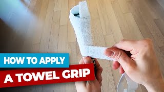 How to apply a badminton towel grip  POV [upl. by Roanna630]