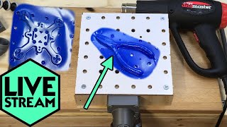 Simple DIY Vacuum Forming Thermoforming  Its Almost Too Easy  Live Stream [upl. by Renmus]