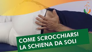 Come scrocchiarsi la zona lombare da soli [upl. by Sanbo]