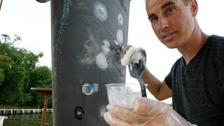 How to Repair Blisters on a Fiberglass Boat  Sailboat [upl. by Eisiam]