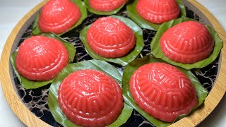 红龟糕  放隔夜也一样Q软的秘密食谱  AngKu Kueh Recipe [upl. by Lenra767]