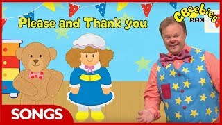 CBeebies  Mr Tumbles Song Time  Please and Thank You Song [upl. by Airda]