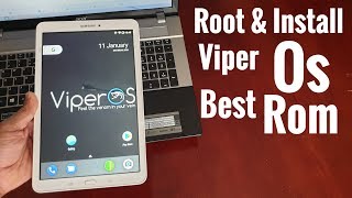 Samsung Galaxy Tab E 96 Root amp Install NEW VIPER OS ROM Android 712 [upl. by Elletse914]