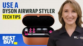 Using a Dyson Airwrap Styler  Tech Tips from Best Buy [upl. by Hawken]