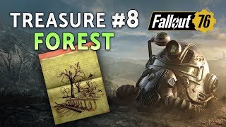 Fallout 76  FOREST Treasure Map 8  Treasure Location [upl. by Idac]