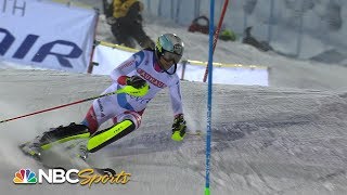 Mikaela Shiffrin takes record for slalom victories with 41st World Cup win  NBC Sports [upl. by Lilli985]