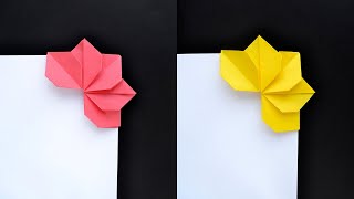 Beautiful PAPER BOOKMARK quotFLOWERquot  Origami Tutorial DIY by ColorMania [upl. by Salim569]