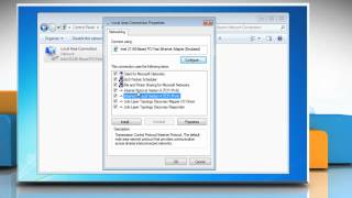 Windows® 7 How to change TCPIP settings [upl. by Kcirddet656]