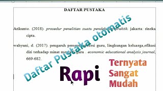 tutorial membuat daftar pustaka dalam sebuah makalah [upl. by Aiclid517]