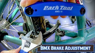 How To Adjust BMX Brakes [upl. by Leaj]