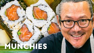 How To Make Sushi with Iron Chef Morimoto [upl. by Sy77]