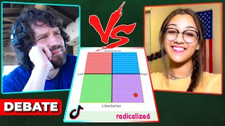 Libertarian TikTok Star Challenges Destiny To A Debate [upl. by Aenej]