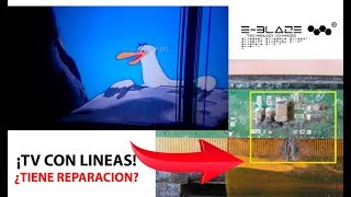 Lineas o rayas en pantalla de TV ¿tiene reparación [upl. by Elysee705]