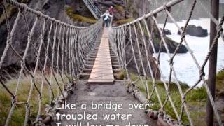 Bridge over troubled water  Susan Boyle  Lyrics [upl. by Aicinat]