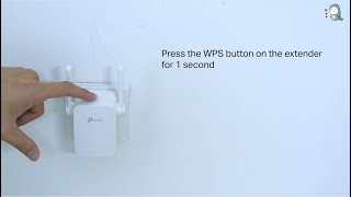 How to Set up the TPLink Range Extender RE105 via the WPS Button [upl. by Atilam]