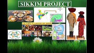 Sikkim Project in English  About Sikkim Food Economy Tour place  Integrated Project by CBSE [upl. by Anitroc781]