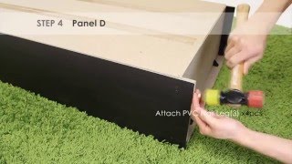 How to Assemble Furinno 99736 3Tier Bookcase Storage Shelves [upl. by Quince453]