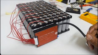 How to connect BMS to Lithiumion battery pack Lithiumion Battery Pack 18650 project [upl. by Dwyer]