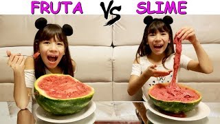 FRUTA VS SLIME [upl. by Aynotak510]