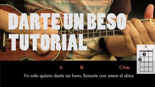 Prince Royce  Darte un Beso UKULELE Tutorial [upl. by Melton]