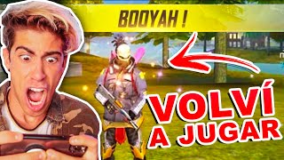 VOLVÍ A JUGAR FREE FIRE DESPUES DE MUCHO TIEMPO [upl. by Lednem11]