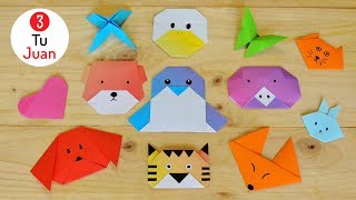 12 Figuras de Papel en ORIGAMI  Manualidades DIY 🎨  JuanTu3 [upl. by Chad]