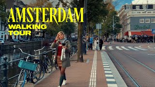 Iconic Amsterdam Netherlands Walking Tour  4K [upl. by Piane]