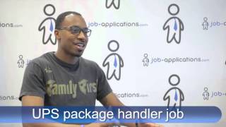 UPS Interview  Package Handler [upl. by Yelkreb122]