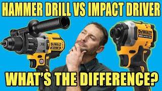 Hammer Drill VS Impact Driver  Whats The Difference [upl. by Ramraj]